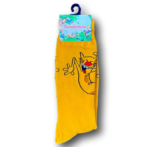 3/$20 Cat Dog Nickelodeon Funny Novelty Crew Socks - NWT